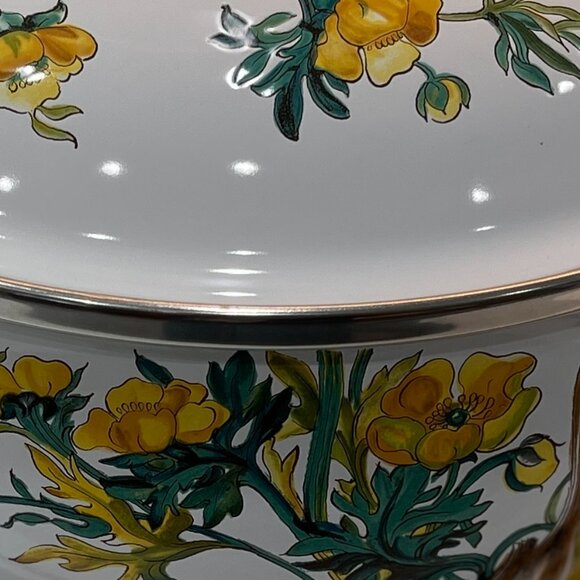 Vintage Villeroy & Boch 5 Qt Enamel Stew Pot with Lid - Picture 15 of 16